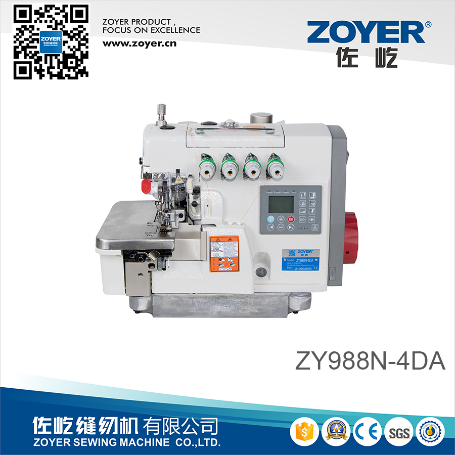 ZY988N-4DA(2) Full automatic mechatronics high speed computerized overlock sewing machine